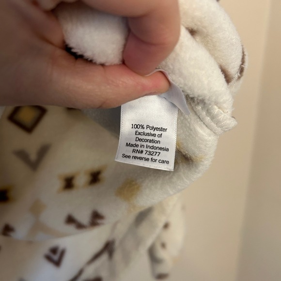 SONOMA Aztec Print Snap Neck Fleece Pullover Sweatshirt  L - Picture 5 of 8